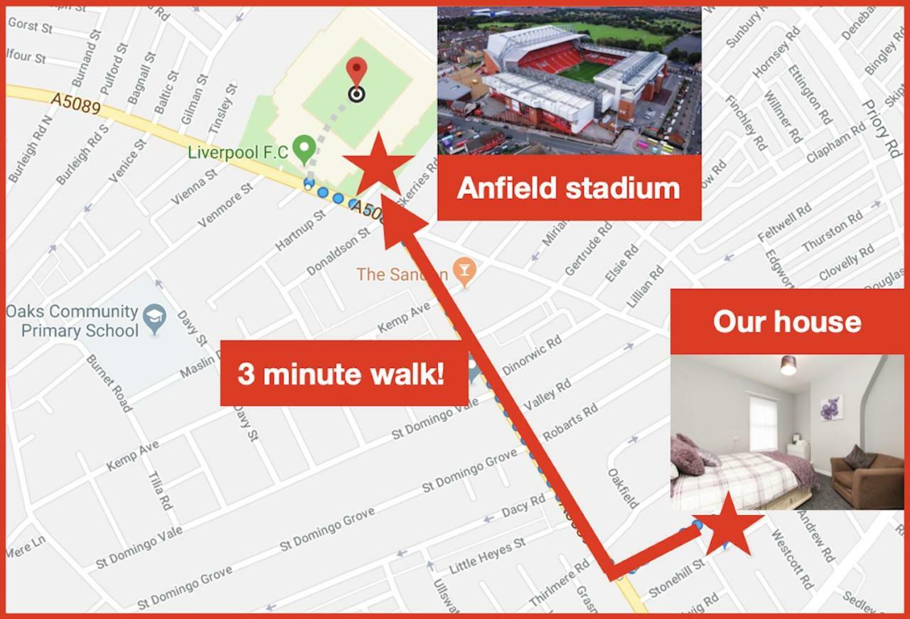 Cosy Anfield Guesthouse - Free Parking Liverpool Exterior photo